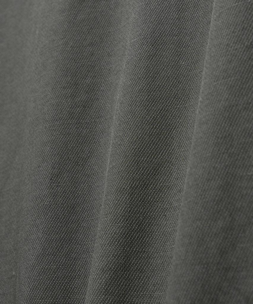 NOIRER Linen Cotton Loose Fit Work Shirt (Grayish Khaki)