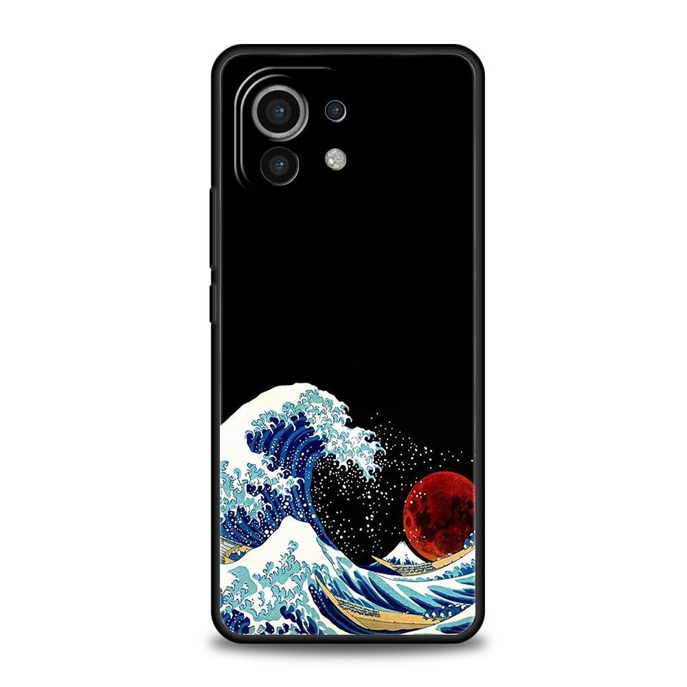 Чехол для телефона для Xiaomi Mi 15 14 13 12 11 Lite 14T 13T 12T 11T Pro Poco X6 X5 M3 X3 Pro F5 F4 Япония Великая волна в Канагаве