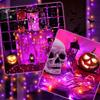 10/20M Copper Wire String Lights Halloween Purple & Orange Fairy Light 8 Mode Outdoor Street Christmas Garland Party Decoration