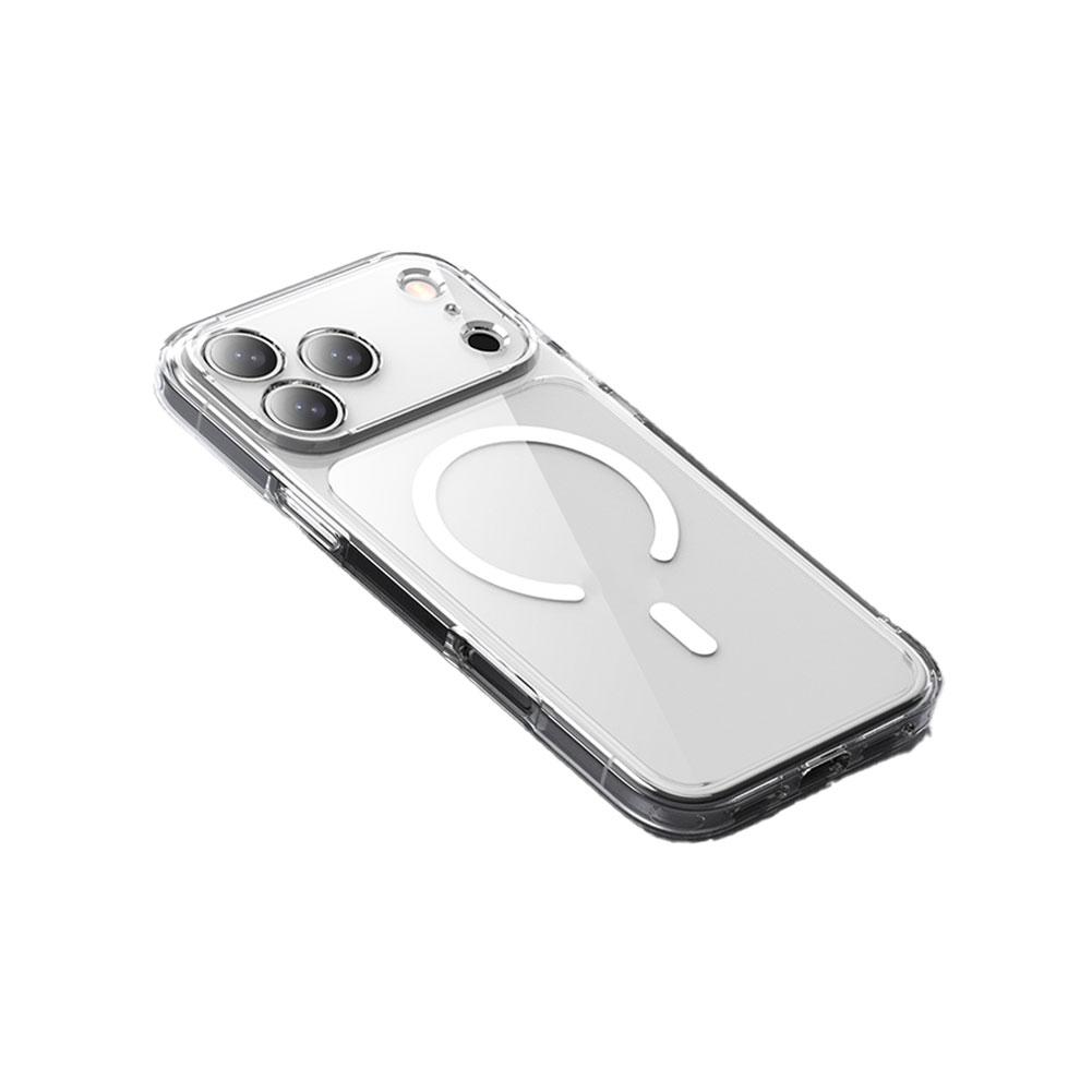 Роскошный прозрачный противоударный магнитный чехол MagSafe для iPhone 17 Air 17Pro 17 Pro Max, жесткая задняя крышка, поддержка беспроводной зарядки