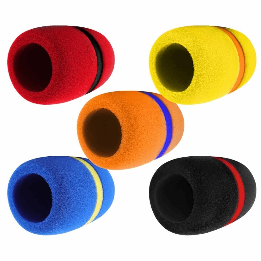 5PCS High Density Sponge Microphone Windscreen Multi-Color Handheld Microphone Cover For KTV