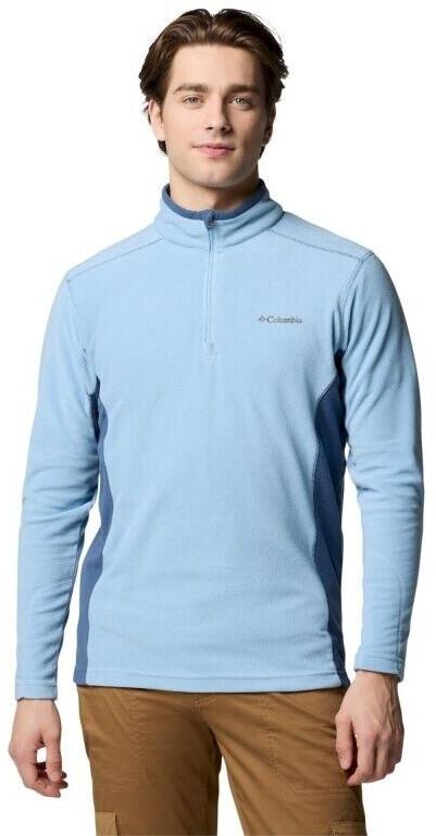 Куртка Columbia Men's Klamath Range II Half Zip Fleece Pullover-Tall ancient fossil/black