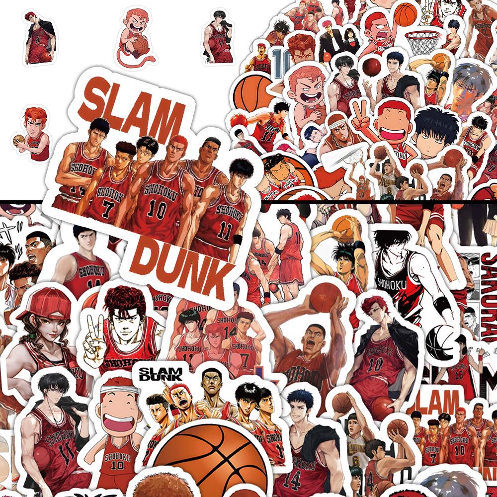 Наклейки Slam Dunk: 60 водостойких аниме-аватаров для ноутбуков и iPad
