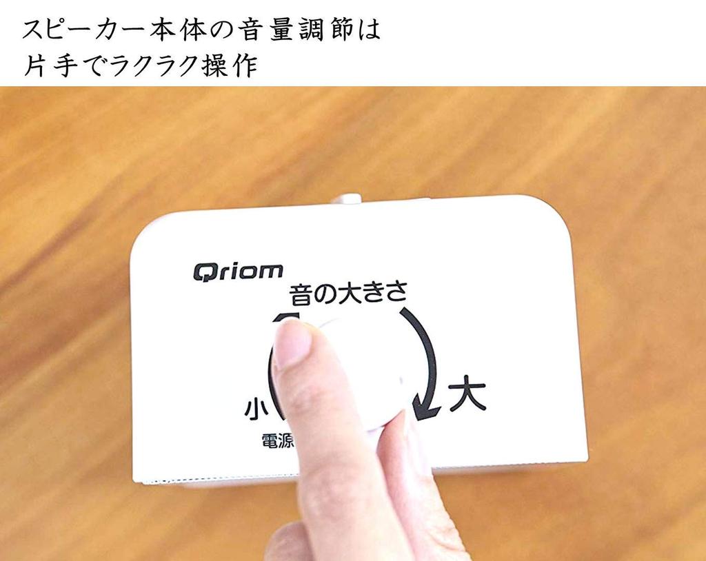 Yamazen Curiom Wireless Handheld Speaker Waterproof and (AC Powered/Battery Compatible), Dustproof, YWTS-800W