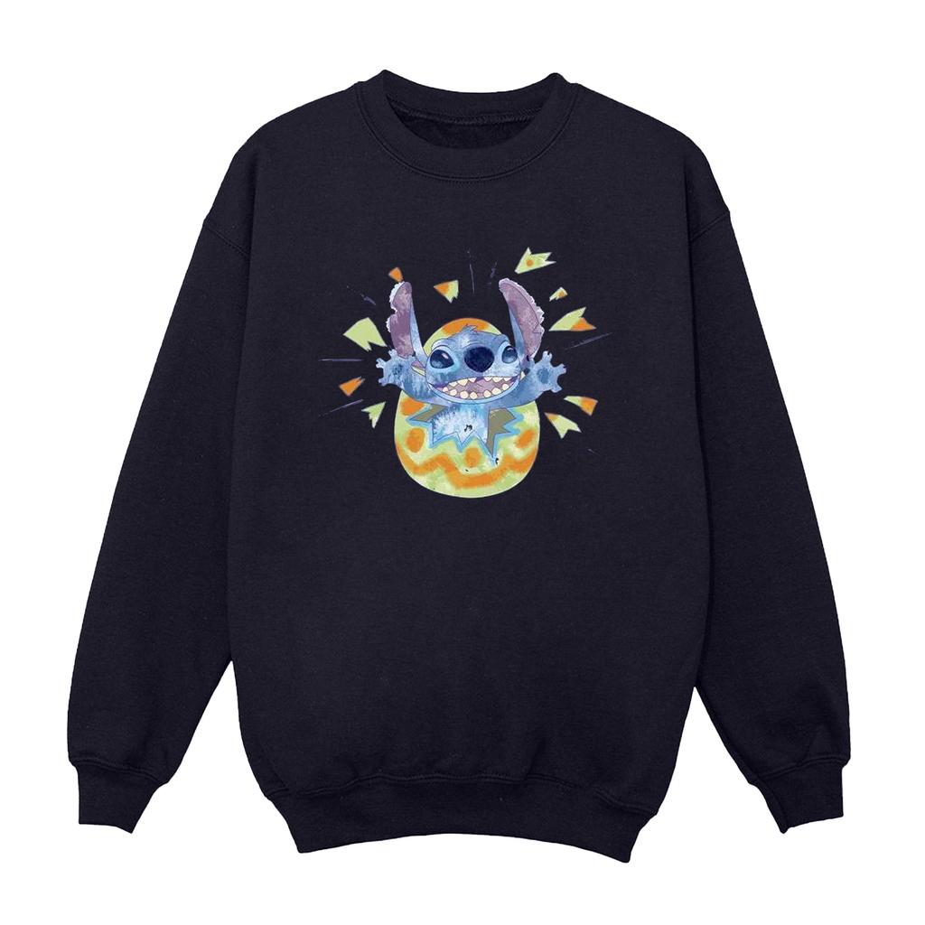 Disney Womens/Ladies Lilo & Stitch Cracking Egg Sweatshirt
