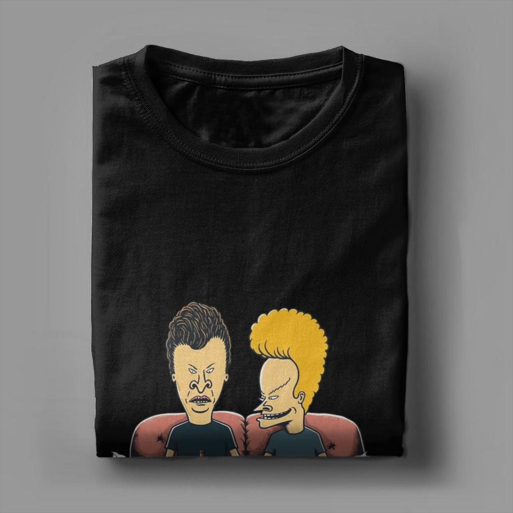 Бивис и Баттхед Футболка Лето 100% Хлопок Футболки Для Мужчин Досуг Повседневная Футболка Короткий Рукав Винтажные Футболки