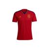 Qatar World Cup 2022 Emblem Print Soccer Jersey Spain Home Edition Men Tops Red HL1970