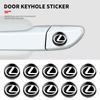 2/5/10Pcs 15mm Car Lock Keyhole Stickers Decoration Protection For Lexus IS250 IS200 CT200h GS300 LS430 RX450h LX570 IS300