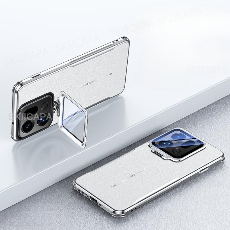 Чехол-бампер со скрытым креплением и защитой линз для OPPO Find X9 Pro, четырехсторонний, противоударный, из гладкой кожи, для Find X9Pro