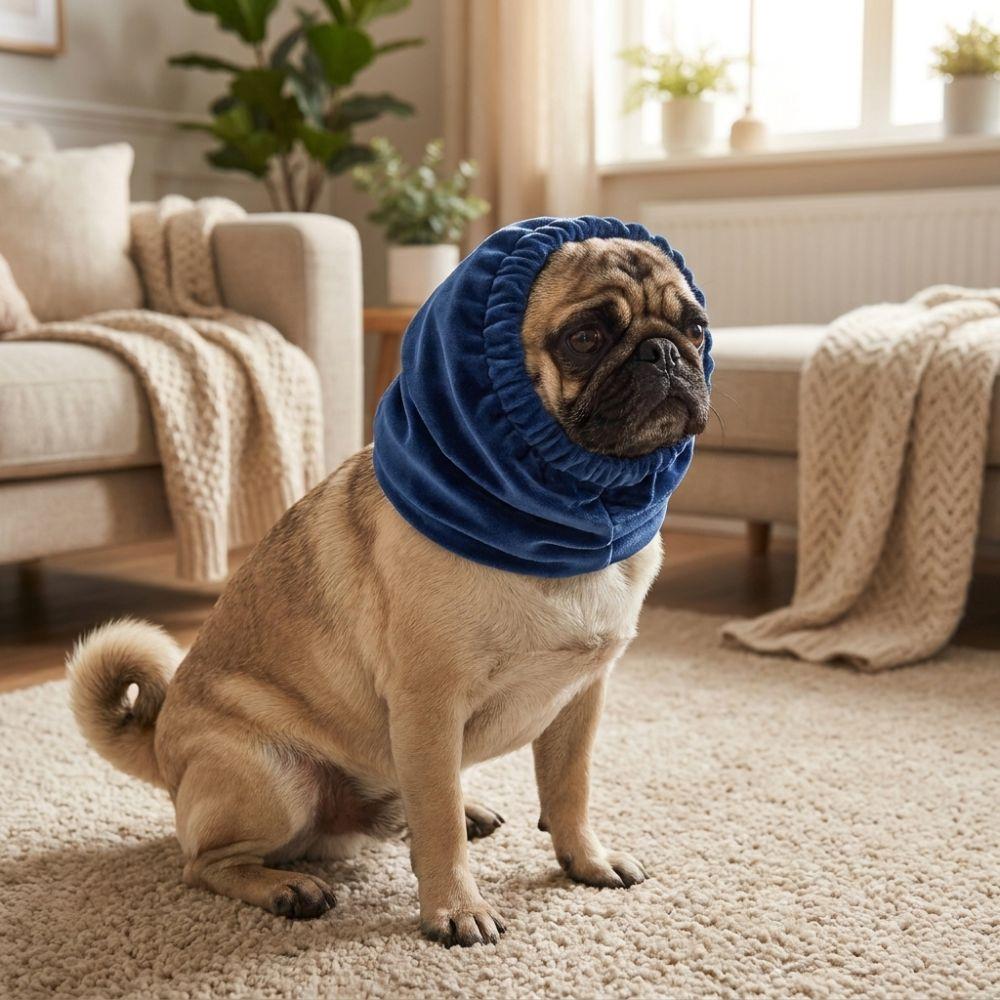 Noise Reduction Dog Calming Earmuffs Adjustable Pet Headgear Pet Calming Hood Cold Protection