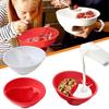 Чаша-сепаратор для хлопьев, влажная и сухая, спиральная, миска для хлопьев с ложкой, разделяющая молоко и хлопья, не допускающая размокания, хрустящие миски для закусок для взрослых и детей