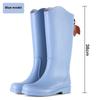 Women's 2025 Thick-Soled High-Top Plus Velvet Waterproof Rain Boots - Fashionable Non-Slip Outdoor Footwear