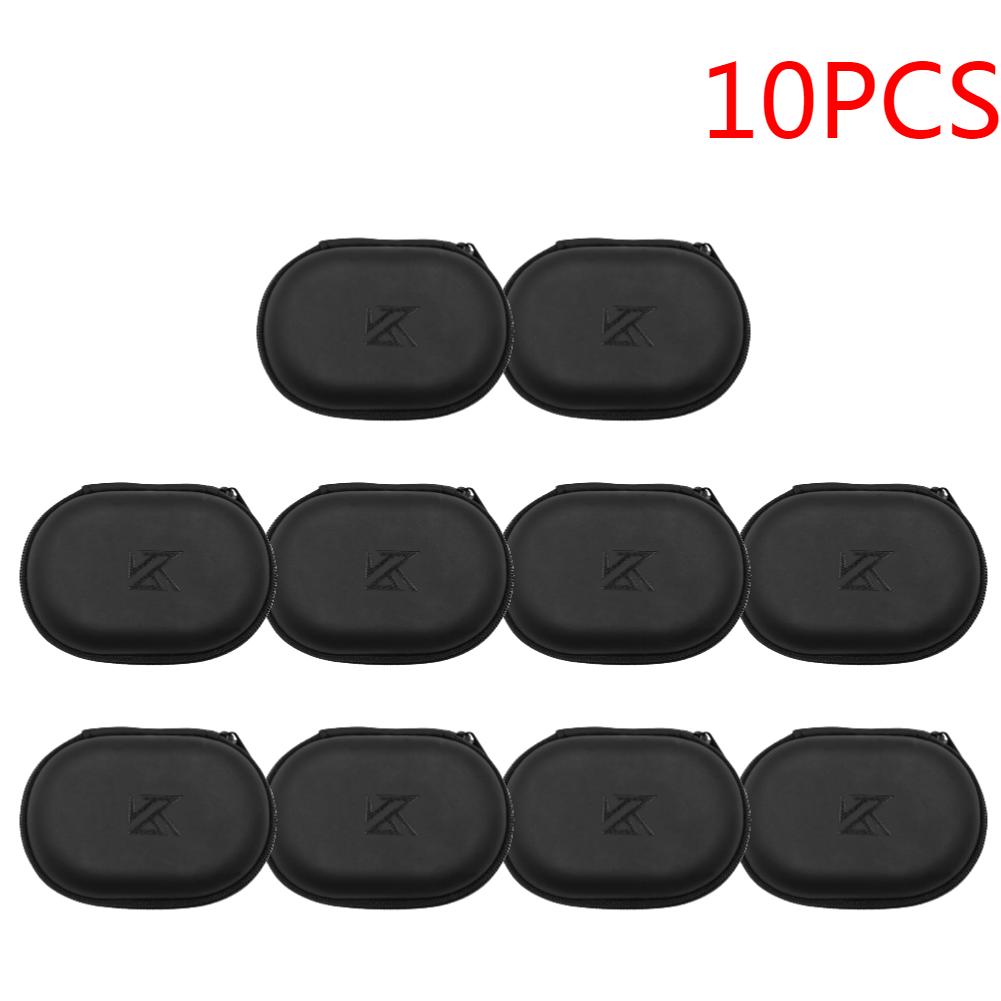 1-20 шт. Наушники KZ Овальная сумка для хранения Проводные наушники PU Чехол для хранения на молнии Портативный чехол-контейнер для KZ BA10 AS10 ES4