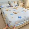 Pure Cotton Bedsheet Cartoon Style Fitted Sheet Queen/King Size Bed Cover Adults Kids Bed Linen Sabanas (Pillowcase Need Order)