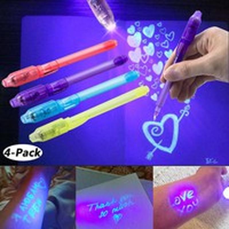 2pcs A Magic Pen with A Bright Light and Invisible Handwriting