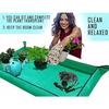 Plant repotting mat, thickened and waterproof, suitable for indoor plant transplanting and preventing mess, foldable and portable gardening mat
