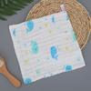 Baby face towel, pure cotton high-density cotton  baby face towel, cartoon gauze saliva towel, printed handkerchief