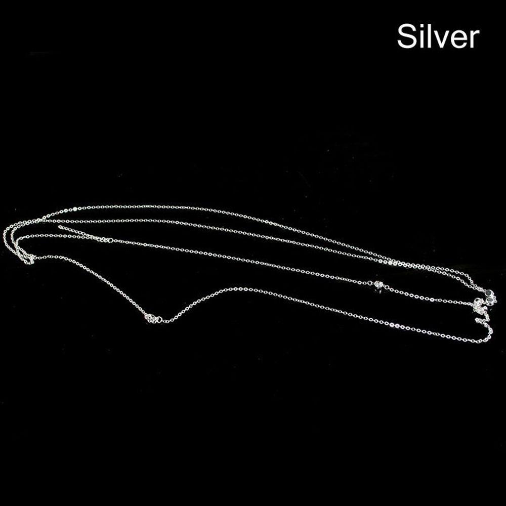 2021 Summer Sexy Body Beach Chain Bikini Crossed Waist Belly Slim Chest Chain Harness Bra Halter Sequins for Women Body Jewelry