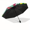 1pc Pokemon Bulbasaur Automatic Open/Close Umbrella Folding Umbrella, 8-Rib Sturdy Bones201