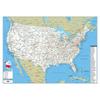 English Map USA Map Road Map,for Classroom,Student Room&Home Decor,Wall Decor,Travel Supplies