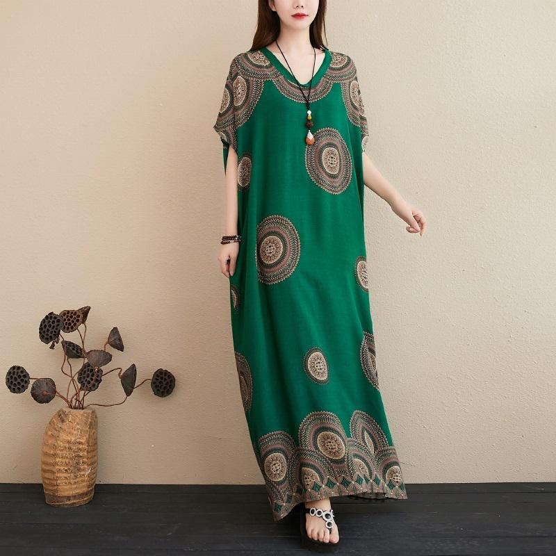 Summer Beach Dress Plus Size Loose Maxi Long