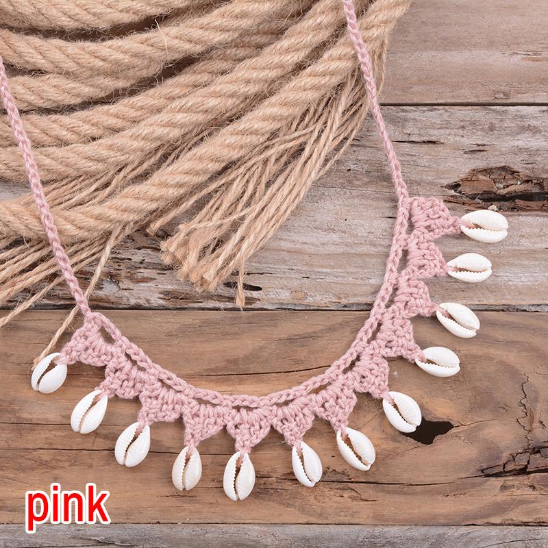 Women Natural Sea Cowrie Shell Summer Jewelry Rope Chain Choker Necklace Bohemian Shells Choker Girl Friendship Gifts