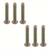 6pcs Ring Pull  Small Cabinet Pull In Antique Brass  Flower Closet Cabinet Door Knob for Cabinets  Armoires(Single Hole with Screw)