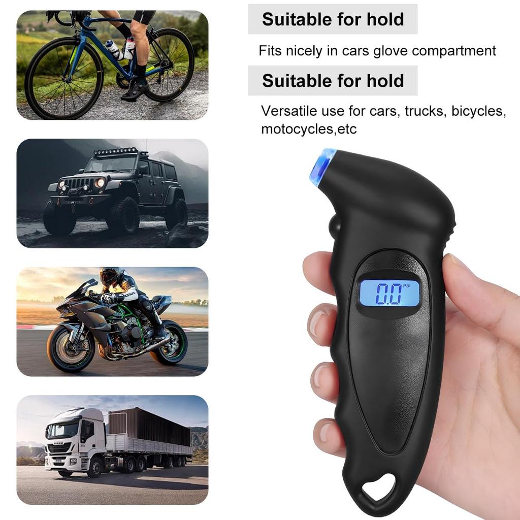 Digital Tire Pressure Gauge Backlight Lcd Display High Precision Car Tyre Air Pressure Meter Auto Maintenance Tool