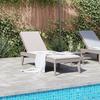 VidaXL Chaise Longue, Siège avec Dossier Réglable, Bain de Soleil, Transat de Jardin Patio Terrasse Arrière-cour, Moderne, 364216