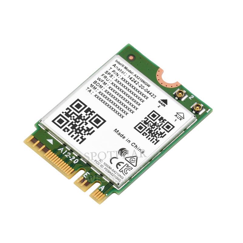 Модуль Intel AX210 Tri-Band Gigabit WiFi 6 с Bluetooth 5.2