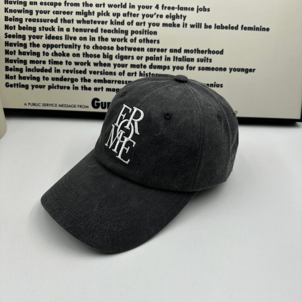Blogger Blue Baseball Cap Children's Versatile Letter Embroidered Cap Men's Thin Sunscreen Sun Hat