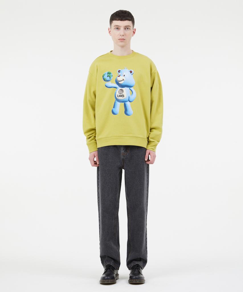 LMC 3D Bear Sweatshirt Light Olive