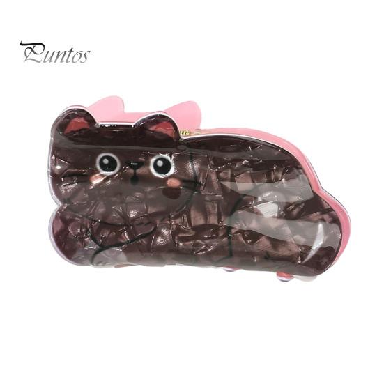 Акриловая заколка для волос в форме мультяшного животного, пружинный дизайн, нескользящая, сильная ручка, заколка для волос в виде акулы, аксессуар для волос