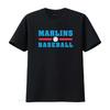 Бейсболка Marlins футболка винтажная стираная с небольшим принтом удобная универсальная мягкий топ для повседневной носки эластичная