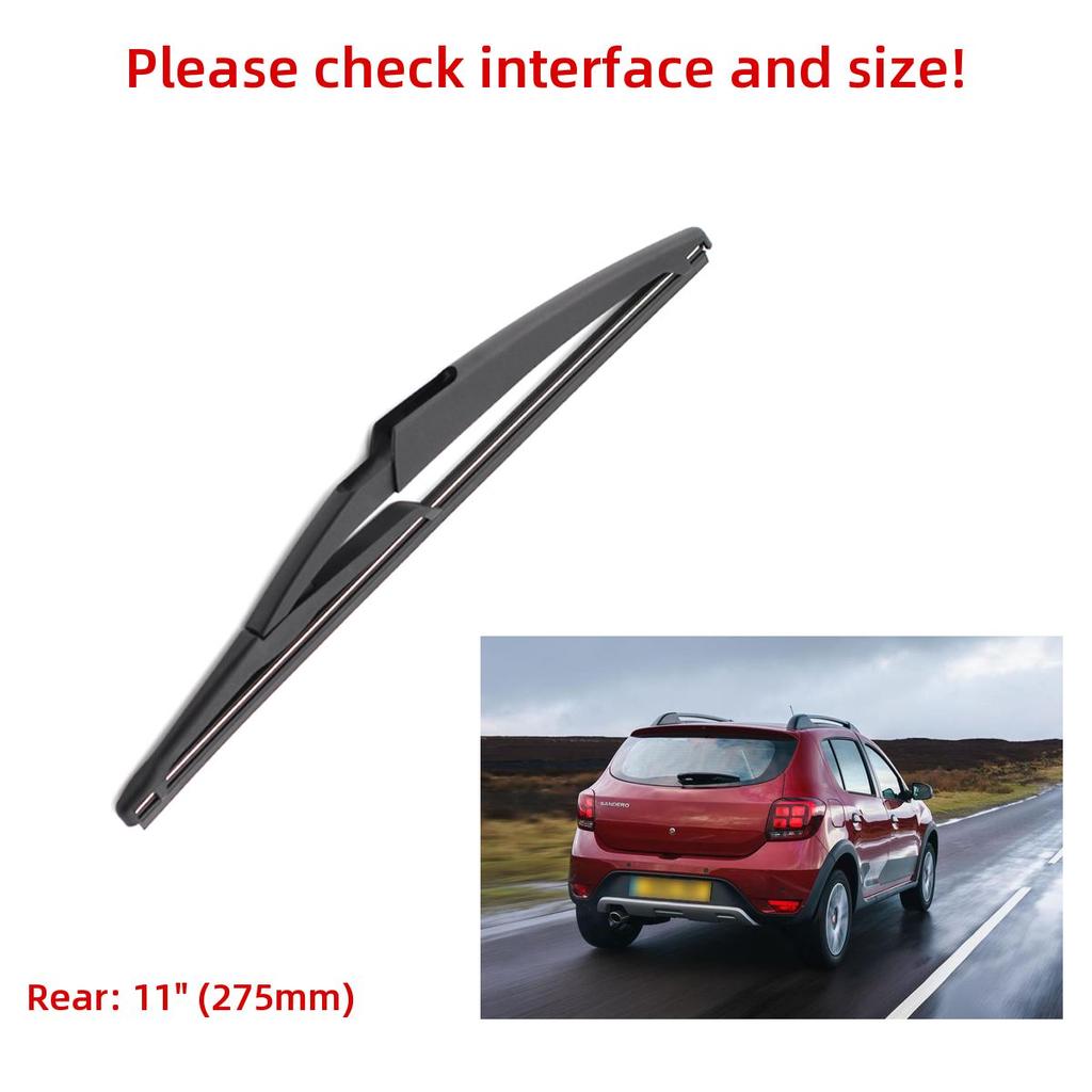 3 шт. щетки стеклоочистителя для Dacia/Renault Sandero MK2 2012-2015 22 "20" 11" подходят для переднего лобового стекла, щетки для окон, резак, аксессуары 2013 2014