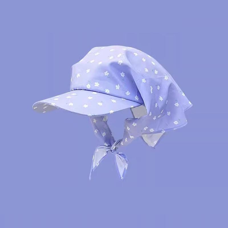 Японские свежие цветочные принты на ремне, головные платки, шапки для женщин, весна и лето, путешествия, универсальные солнцезащитные шляпы