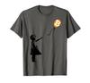 Девушка с шариком BTC крипто Биткоин для киберпанк футболки
