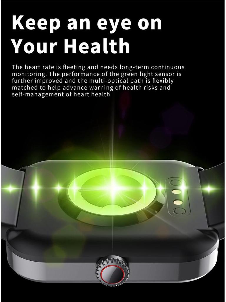 Умные часы F57L: Монитор сердечного ритма, уровня кислорода в крови и артериального давления с Bluetooth для отслеживания спортивных мероприятий