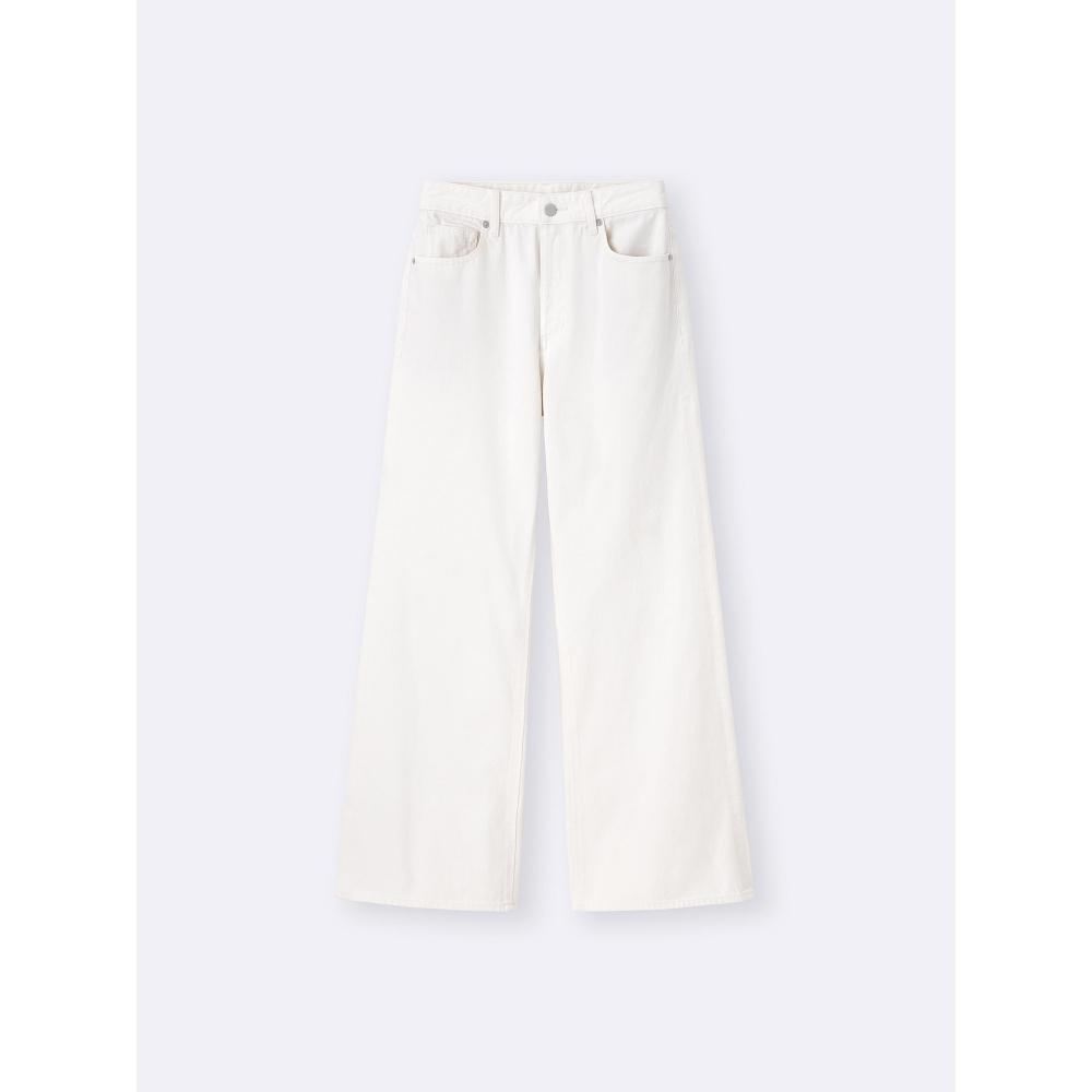 GU by Uniqlo Мешковатые расклешенные джинсы+ec Длина 81,0 см