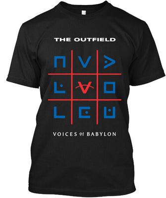 НОВИНКА! ПОПУЛЯРНО! Футболка с принтом The Outfield Voices of Babylon English Music Топы Размеры S-4XL