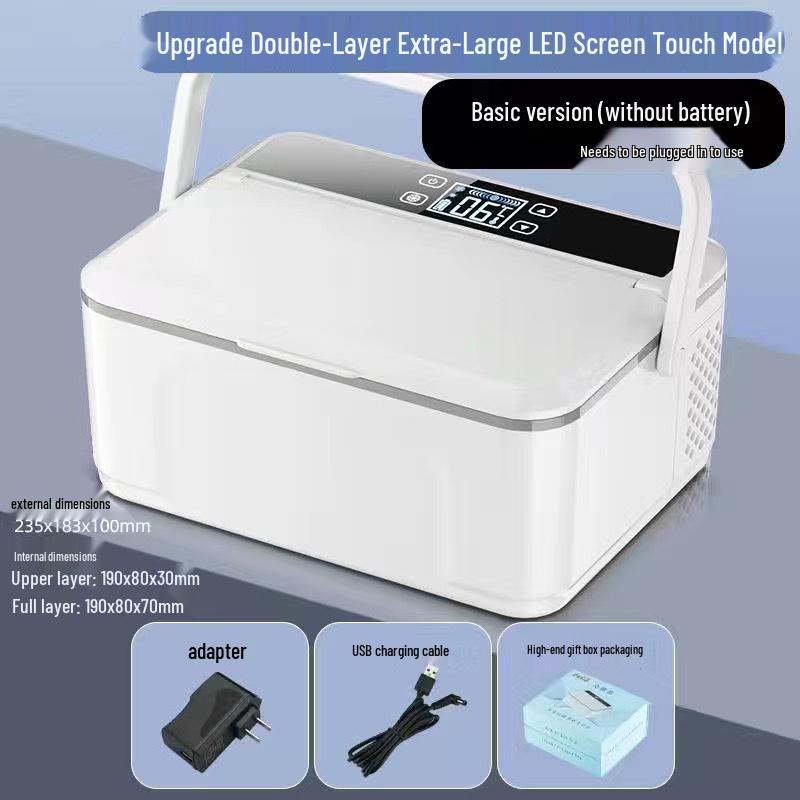 Портативный мини-холодильник для хранения инсулина и гормонов - Постоянная температура и перезаряжаемый