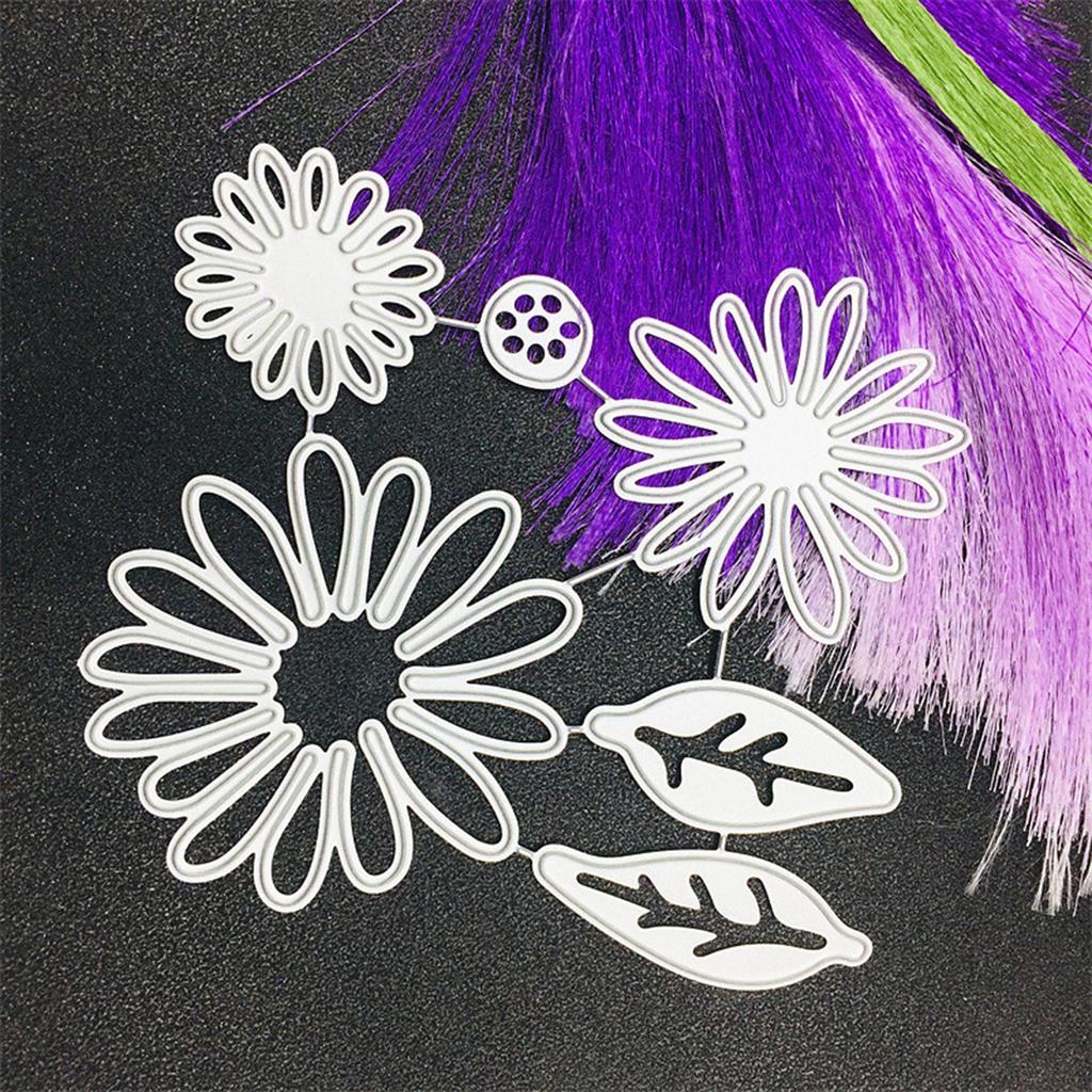 Flower and Leaves Cutting Dies Embossing Die Cuts Templates for Card Making Scrapbooking DIY Papercraft Album Crafts