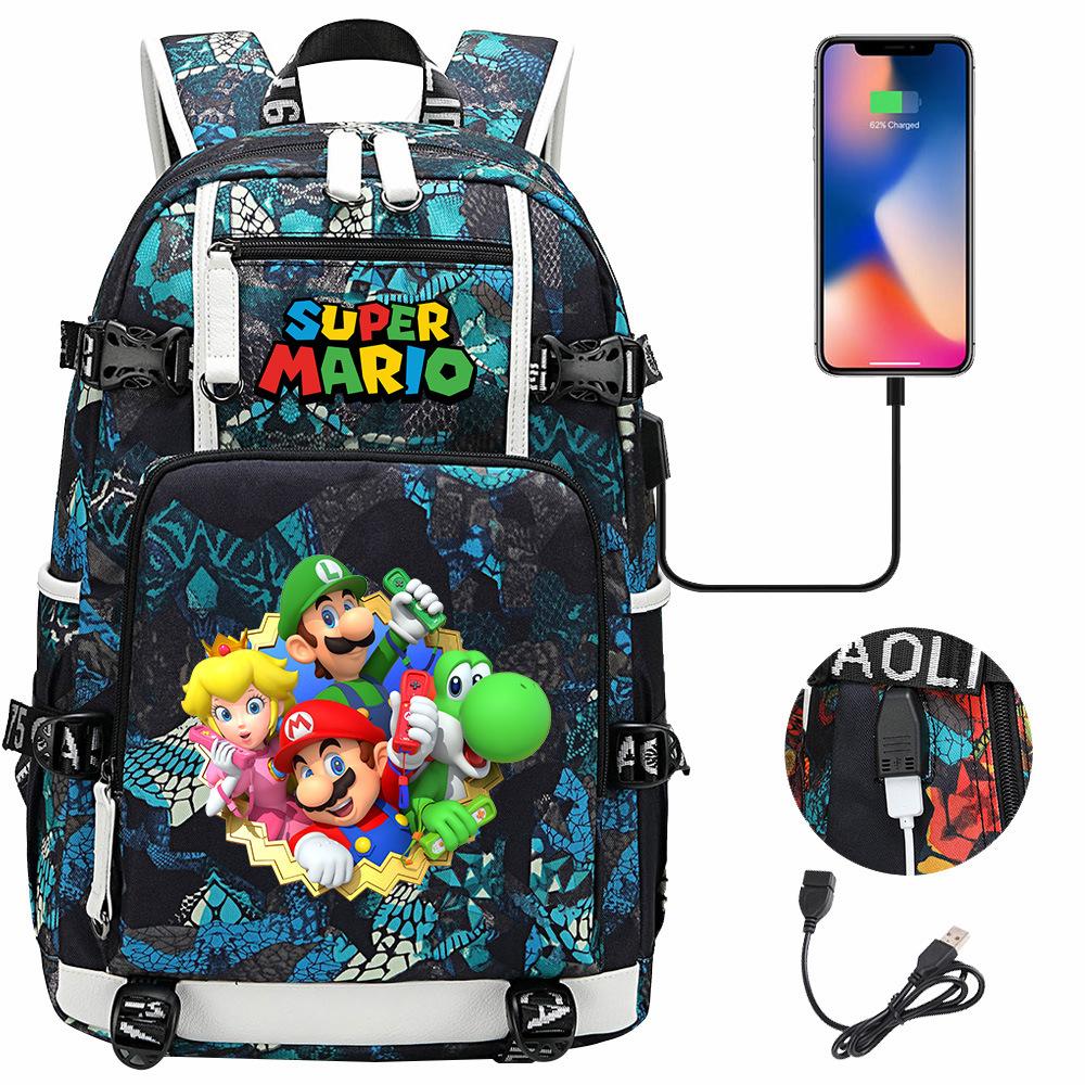 Large Capacity Student Backpack for Teens Casual Travel Dual Shoulder Bag Printed Hot Sale 06 Style