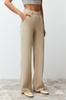 Women's Style Trousers Pink 100% Tencel Low Waist Wide Leg Jeans