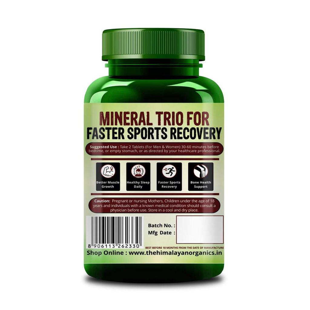 Цинк, Магний и Витамин В6 (120 таб), Zinc, Magnesium & Vitamin B6,  Himalayan Organics