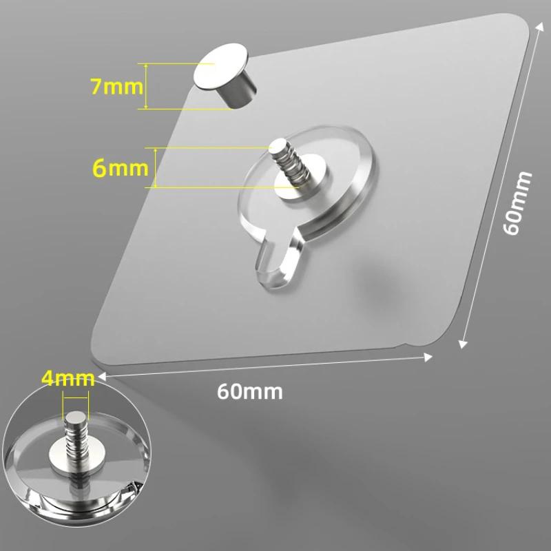 10/20 шт. Клейкие настенные крючки Вешалки для плакатов, фоторамок, часов, Крючки на винтах без сверления, Органайзеры-держатели для кухни и ванной