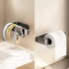 Thickened Plastic Wall Mounted Toilet Paper Holder Rustproof for Home Bathroom Kitchen Washrooms