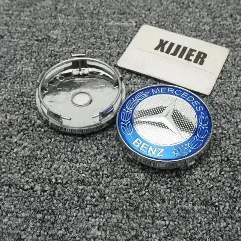 AABGU1 4 pieces 60MM Car Wheel Center Hub Caps Cover decorate Accessories For MERCEDES BENZ AMG W166 W253 X253 X205 GLC/GLE/ML-class