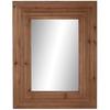 Настенное зеркало - HOME ESPRIT - Натуральный коричневый - 104 x 9 x 135 см - Массив дерева - Прямоугольное