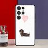 Чехол Funda с собакой таксой для Samsung Galaxy S25 Ultra S9 S10 S20 S21 FE S22 S23 Plus S24 Ultra
